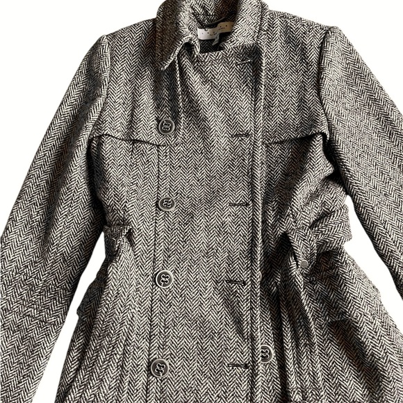 EUC LAUNDRY by Shelli Segal Long Wool Belted Coat - Picture 3 of 12